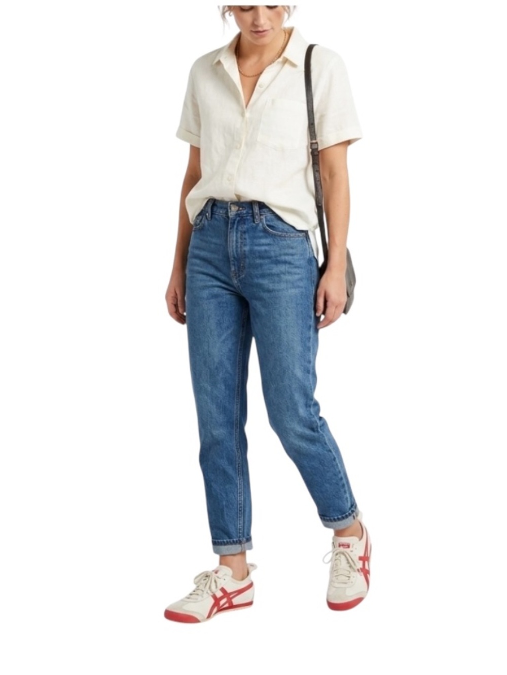 Onitsuka Tiger Mexico 66 Cream Red Birch Sneakers Sz Men's 4.5 Women's 6 Retro